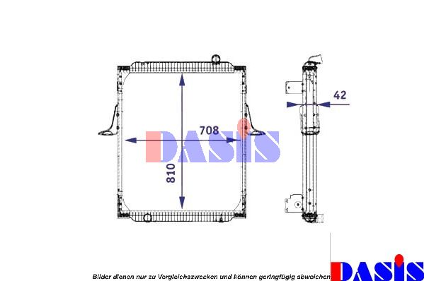 AKS DASIS Радиатор, охлаждение двигателя 390008N